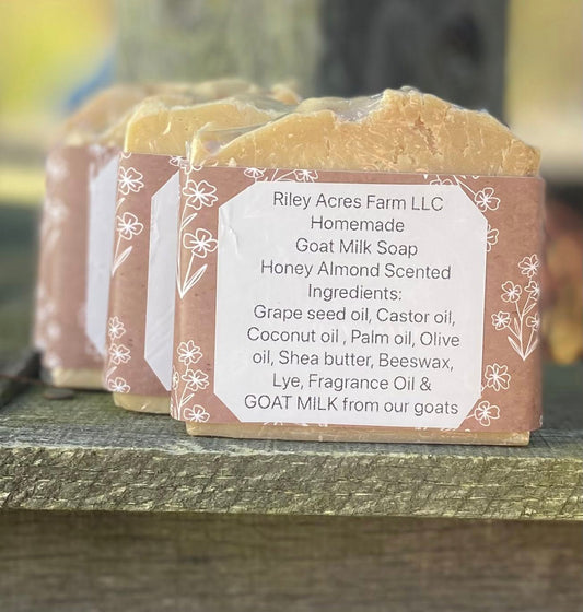 Honey Almond Goat Milk Soap Bar