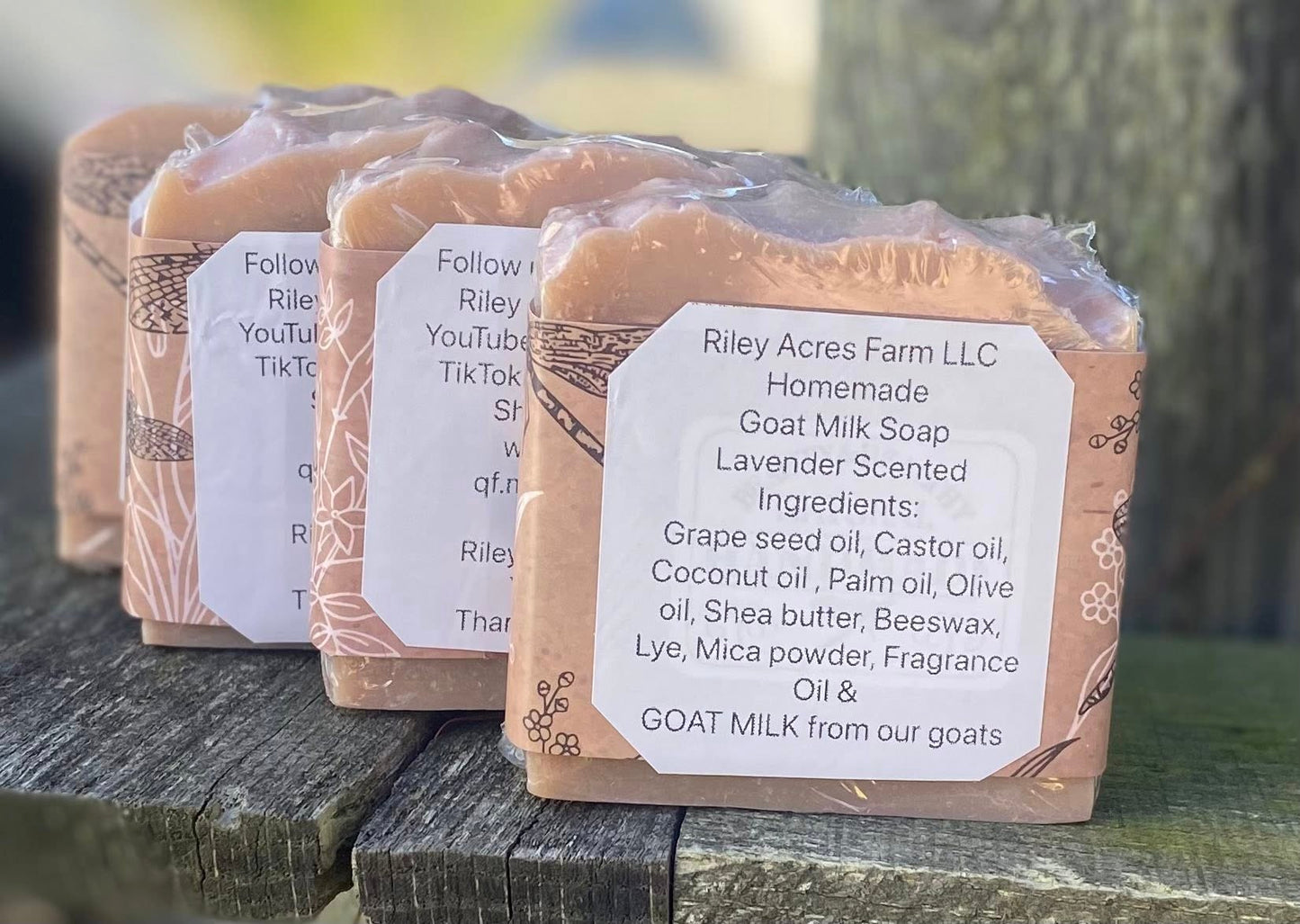 Lavender Scented Goat Milk Soap Bar