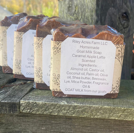 Caramel Apple Latte Scented Goat Milk Soap